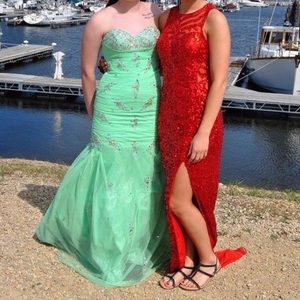 Mint colored dress for sale!!